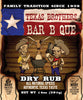 2 Pack - 14 oz Barbecue Dry Rub Spice Bottle